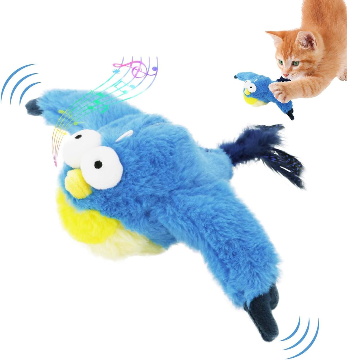 Interactive Chirping Bird Cat Toy III