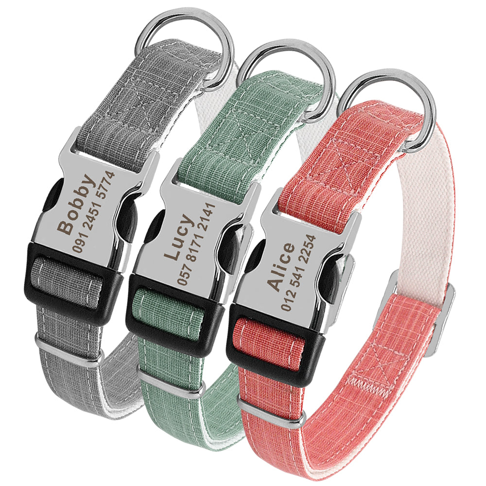 Custom Pet Collar With Engraved Tag 2