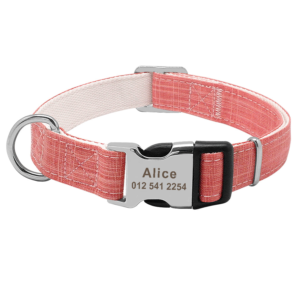 Custom Pet Collar With Engraved Tag 6