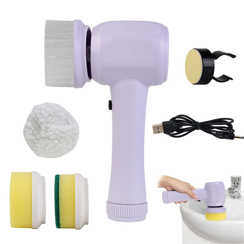 Electric Cleaning Brush 4 In 1 Spinning Scrubber I