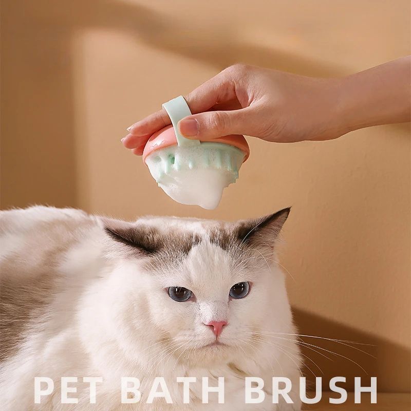 Pet Silicone Bathing Brush Pet Massage Scrubbing 1