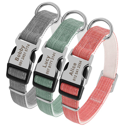 Custom Pet Collar With Engraved Tag 2