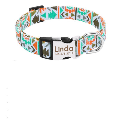 Custom Pet Collar With Engraved Tag 5