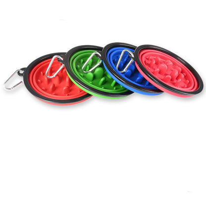 Outdoor Portable Pet Collapsible Slow Food Bowl 5