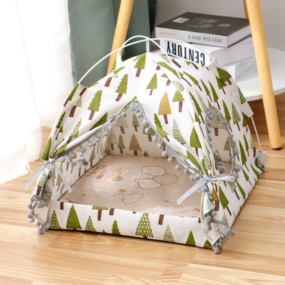 Pet Tent Pet House Enclosed Pet Bed 10