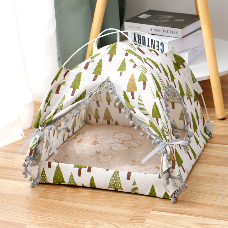 Pet Tent Pet House Enclosed Pet Bed 12