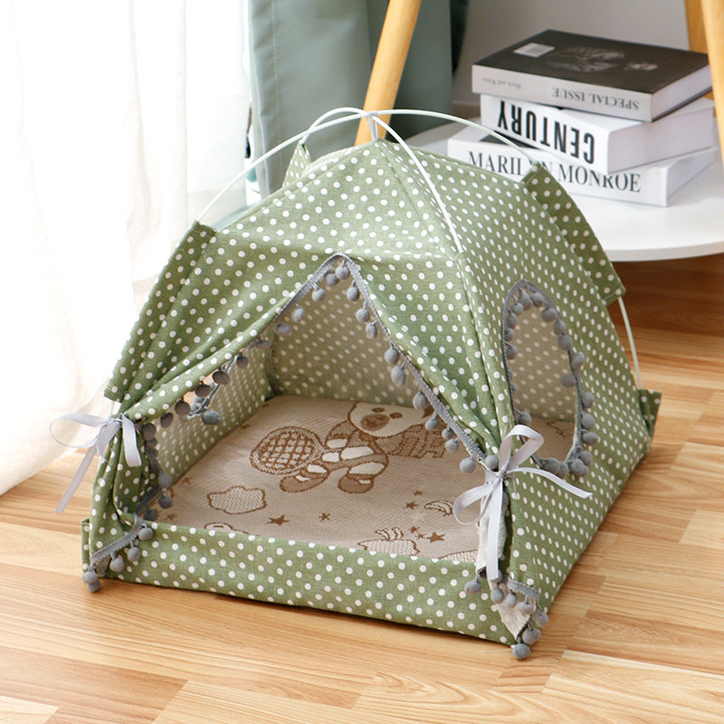 Pet Tent Pet House Enclosed Pet Bed 