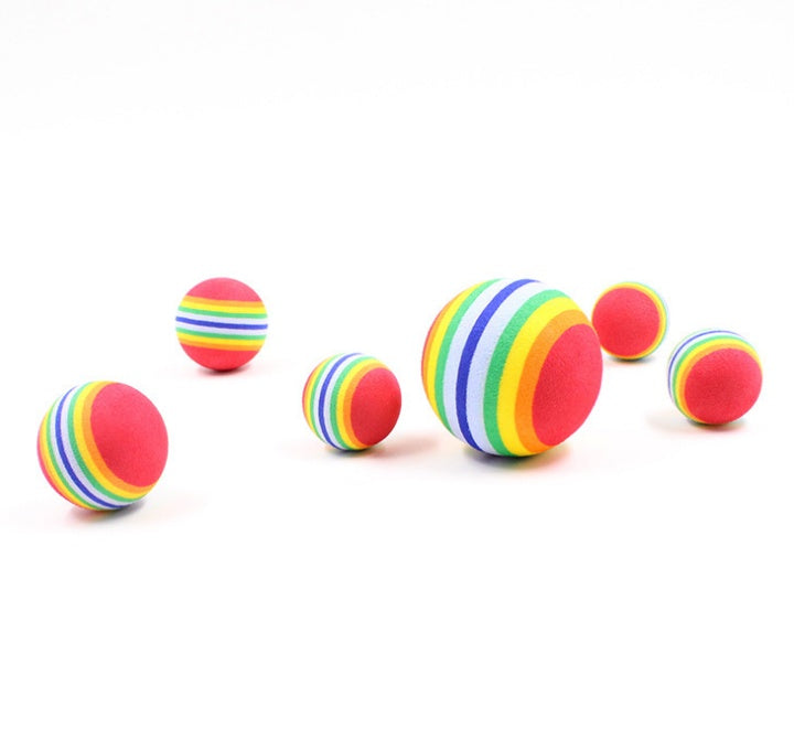 Rainbow Interactive Cat Ball Toy 3
