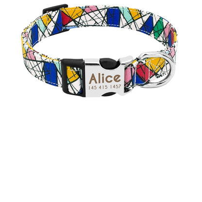 Custom Pet Collar With Engraved Tag 3