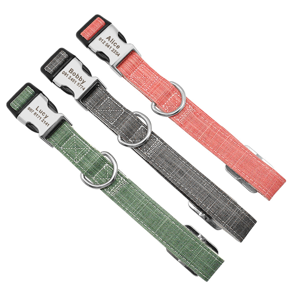 Custom Pet Collar With Engraved Tag 1