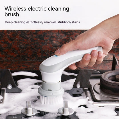 Electric Cleaning Brush 4 In 1 Spinning Scrubber V