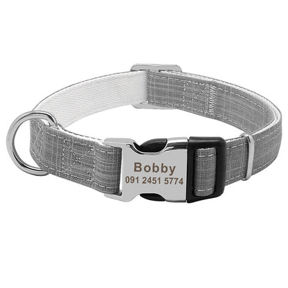 Custom Pet Collar With Engraved Tag 4