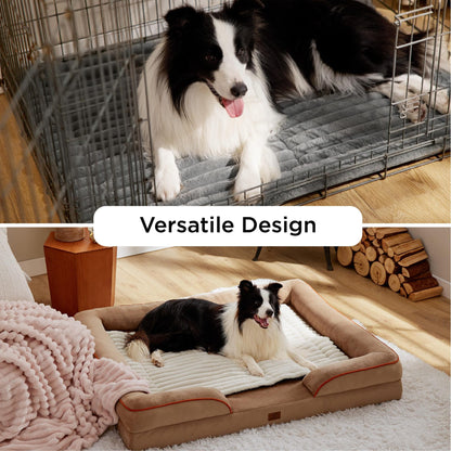 Self-Warming Pet Mat Cozy Warm Soft Thick Corduroy Fleece 3