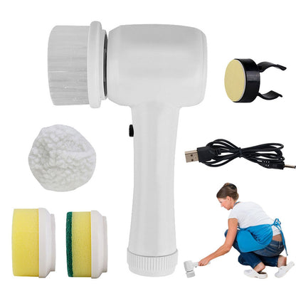 Electric Cleaning Brush 4 In 1 Spinning Scrubber 