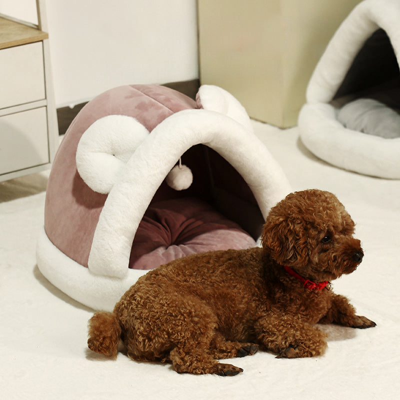 Pet Tent Cave Bed For Pets 1