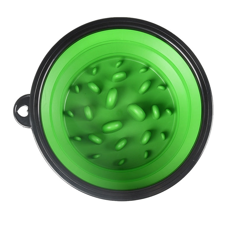 Outdoor Portable Pet Collapsible Slow Food Bowl 7