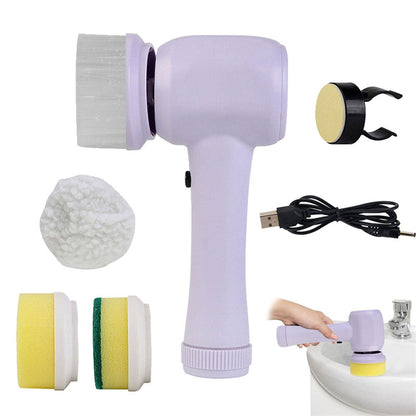 Electric Cleaning Brush 4 In 1 Spinning Scrubber I