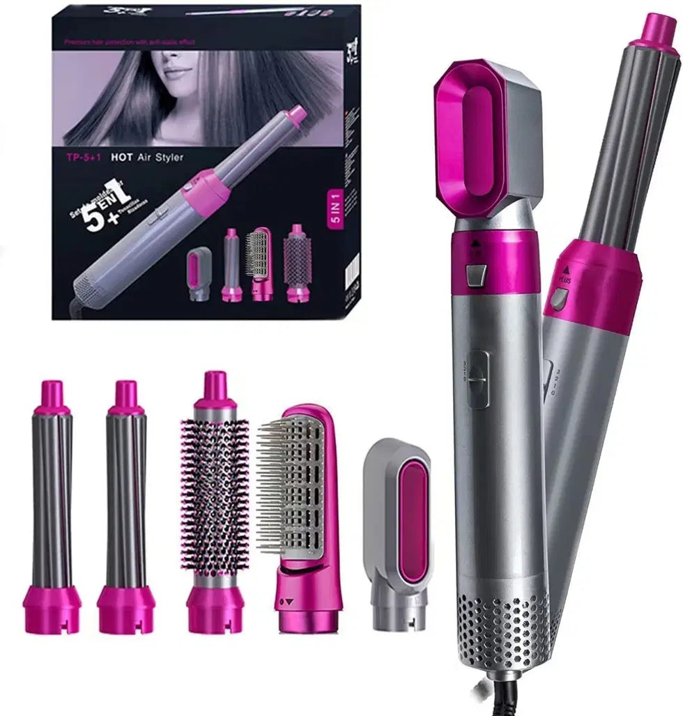 5 in 1 Hot Air Brush Hair Dryer &amp; Volumizer