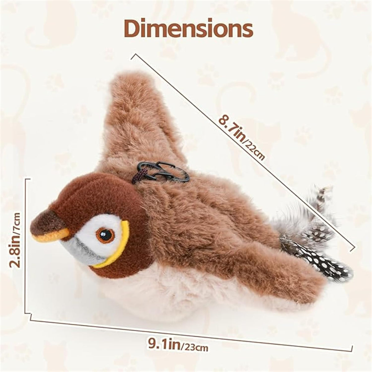 Interactive Chirping Bird Cat Toy VI