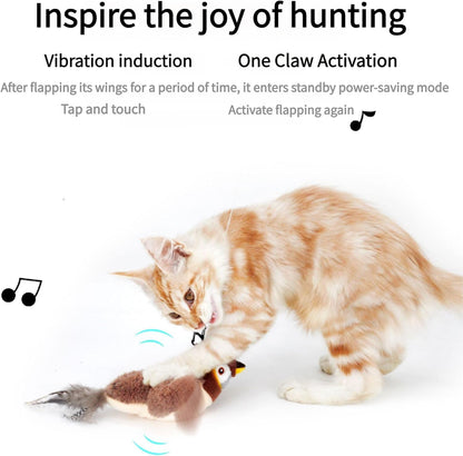 Interactive Chirping Bird Cat Toy IX