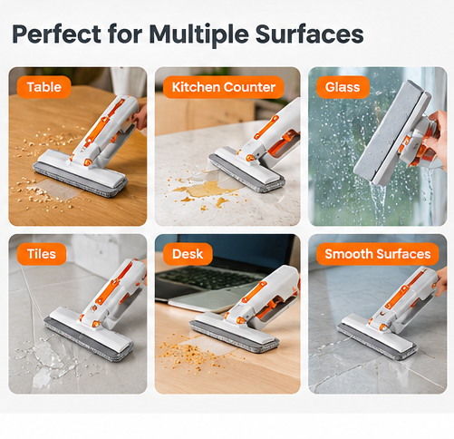Mini Foldable Mop for Kitchen | Compact Cleaning Brush for Sink, Stove &amp; Countertop | Pack of 1